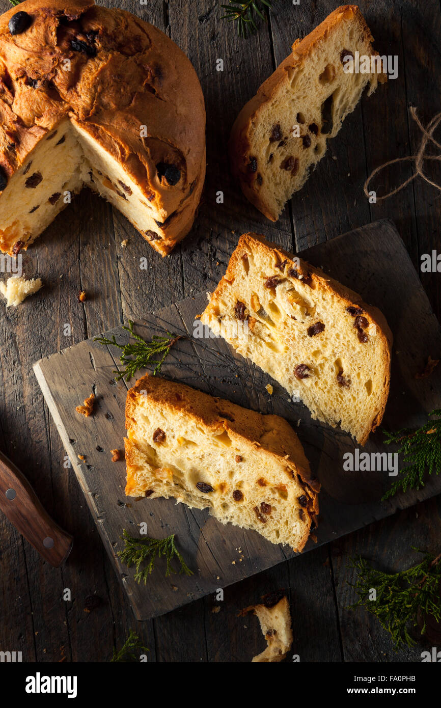 In casa natale anche il panettone pane con frutta Foto Stock