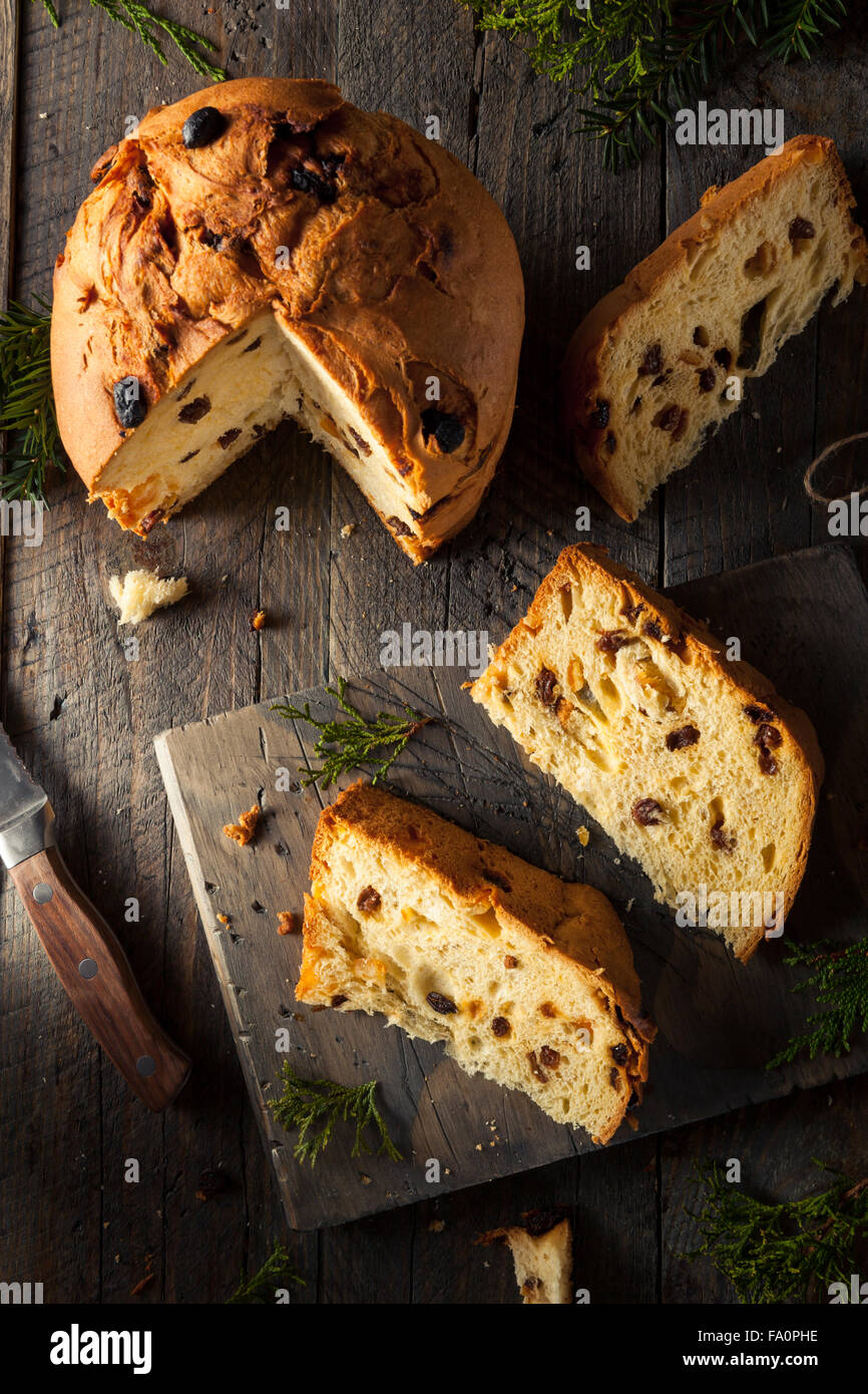In casa natale anche il panettone pane con frutta Foto Stock