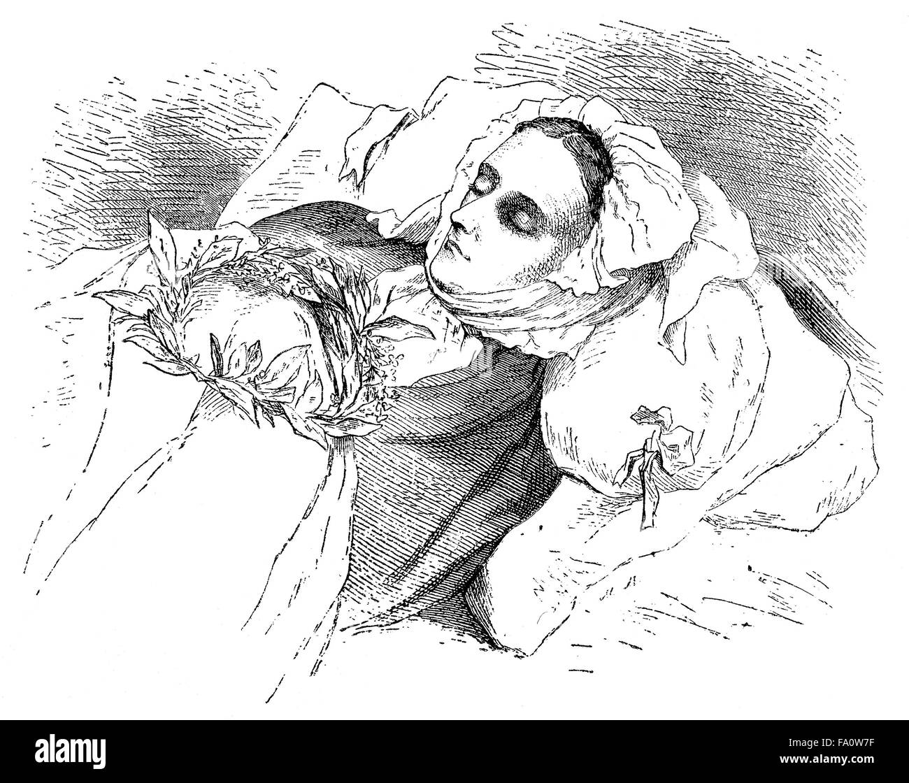 Anna Amalia von Helvig, 1776-1831, un tedesco e artista svedese, scrittore e traduttore, socialite, Salonist, Foto Stock