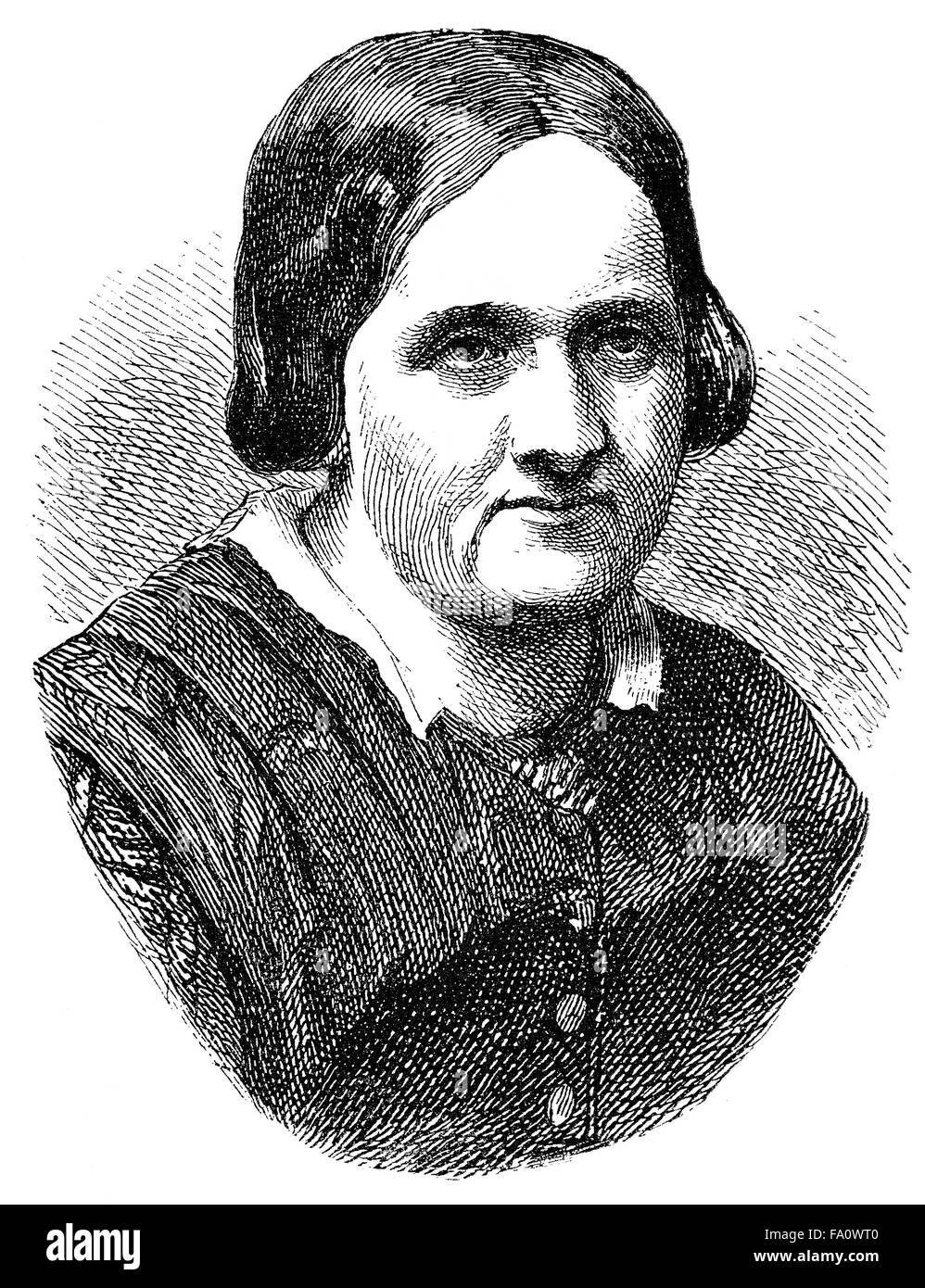 Ottilie Wildermuth, 1817-1877, scrittore tedesco e la gioventù autore del libro, Foto Stock