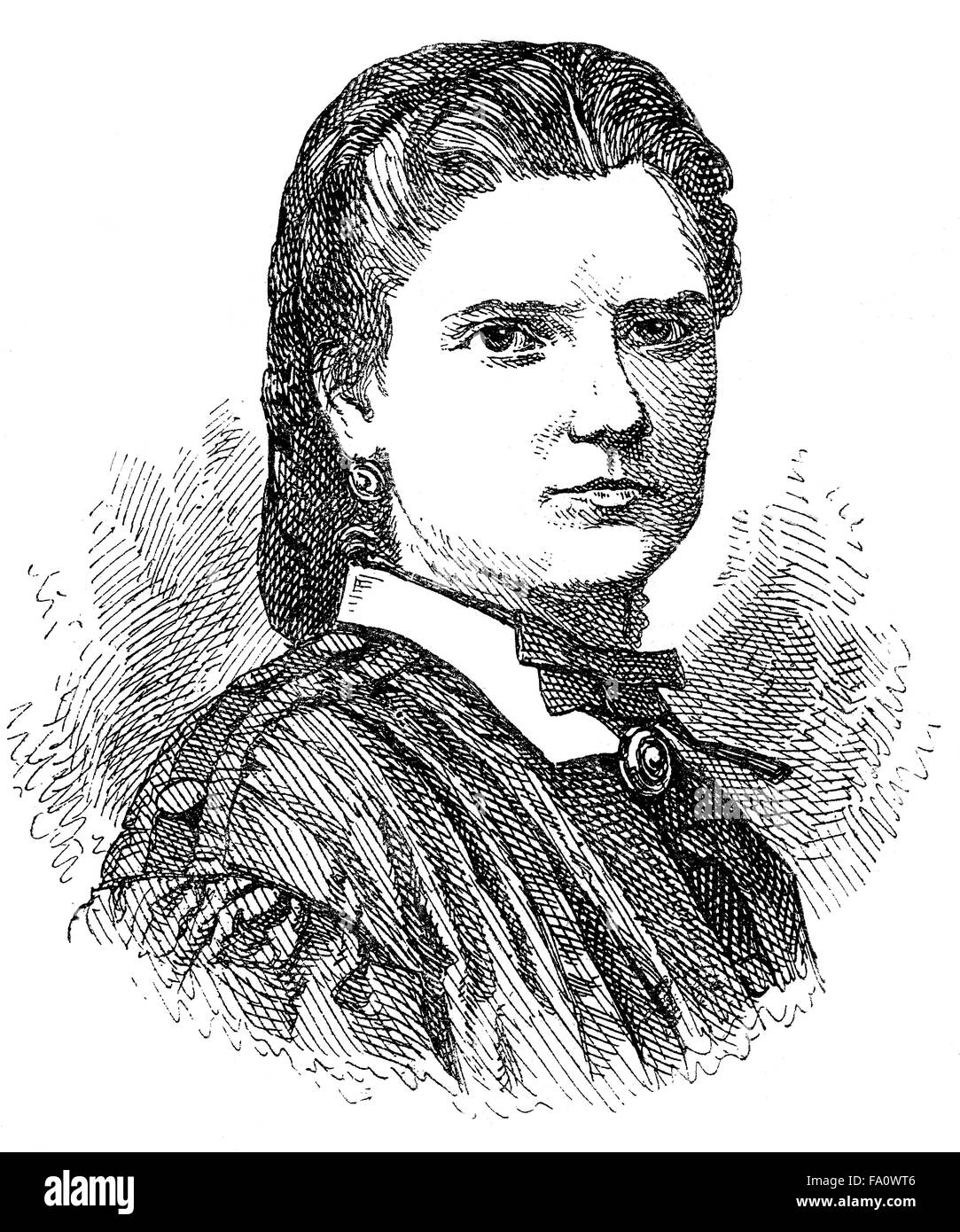 Aglaia von Enderes, 1836-1883, un scrittore austriaco, Foto Stock