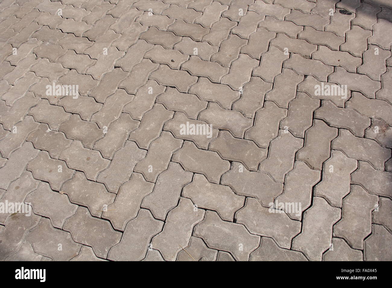 Mattoni interbloccato Foto Stock