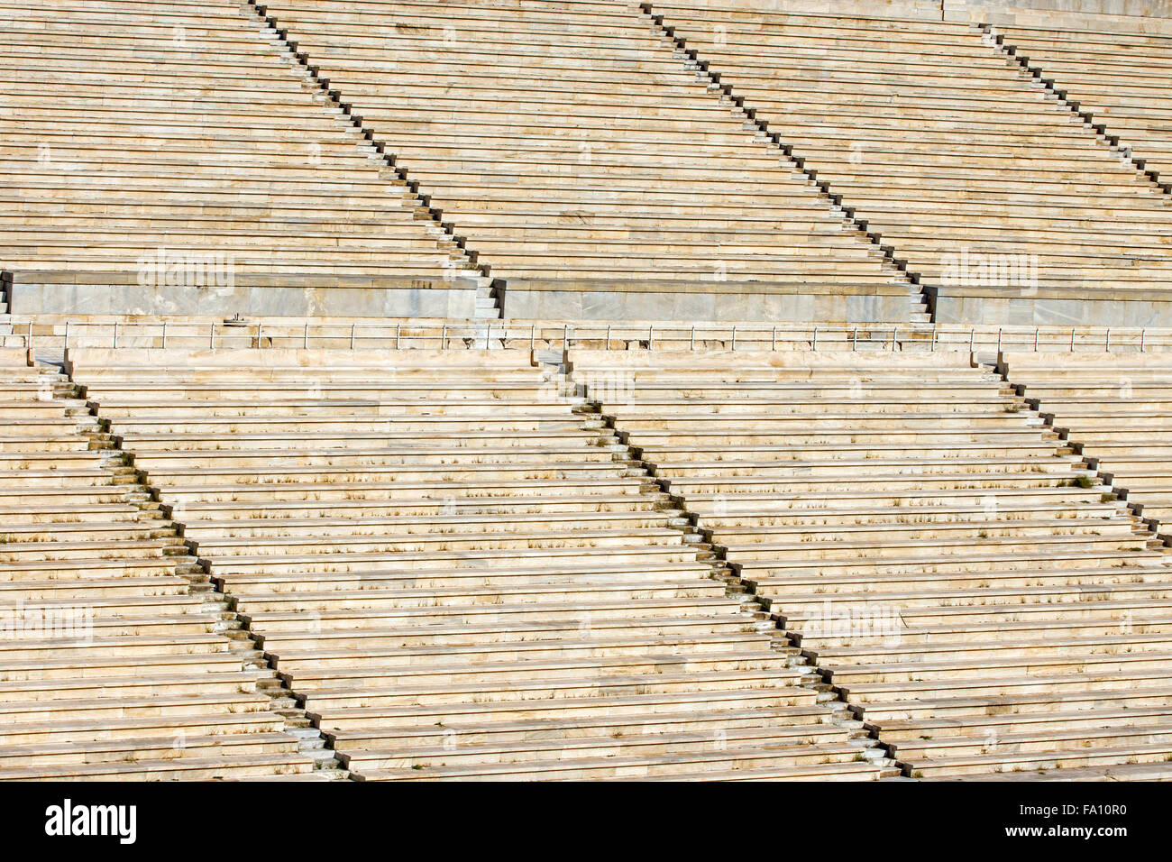 Dettaglio del vecchio stadio panateneico a Arditos colle di Atene, Grecia Foto Stock