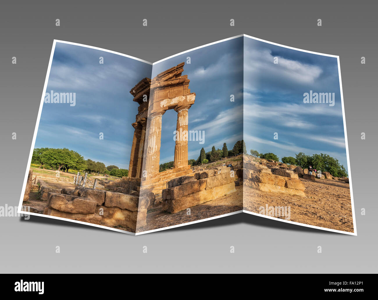 Il Tempio di Castore e Polluce appartiene ai siti archeologici di Agrigento e la Valle dei Templi, Sicilia, Italia, Europa Foto Stock