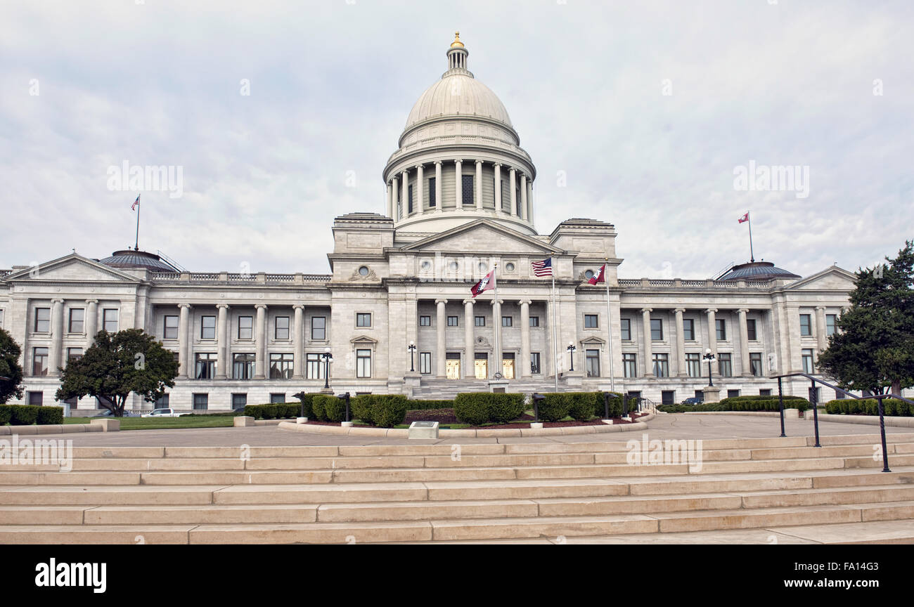 La capitale dello stato edificio in Little Rock ,Arkansas. Foto Stock