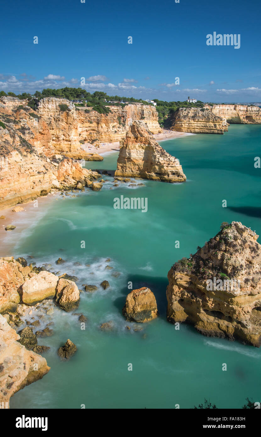 Praia da Marinha, Algarve, PORTOGALLO Foto Stock