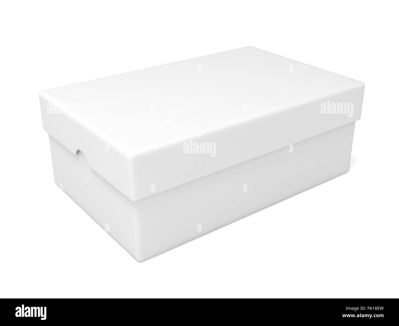 Chiuso white box, 3D render illustrazione isolati su sfondo bianco Foto Stock