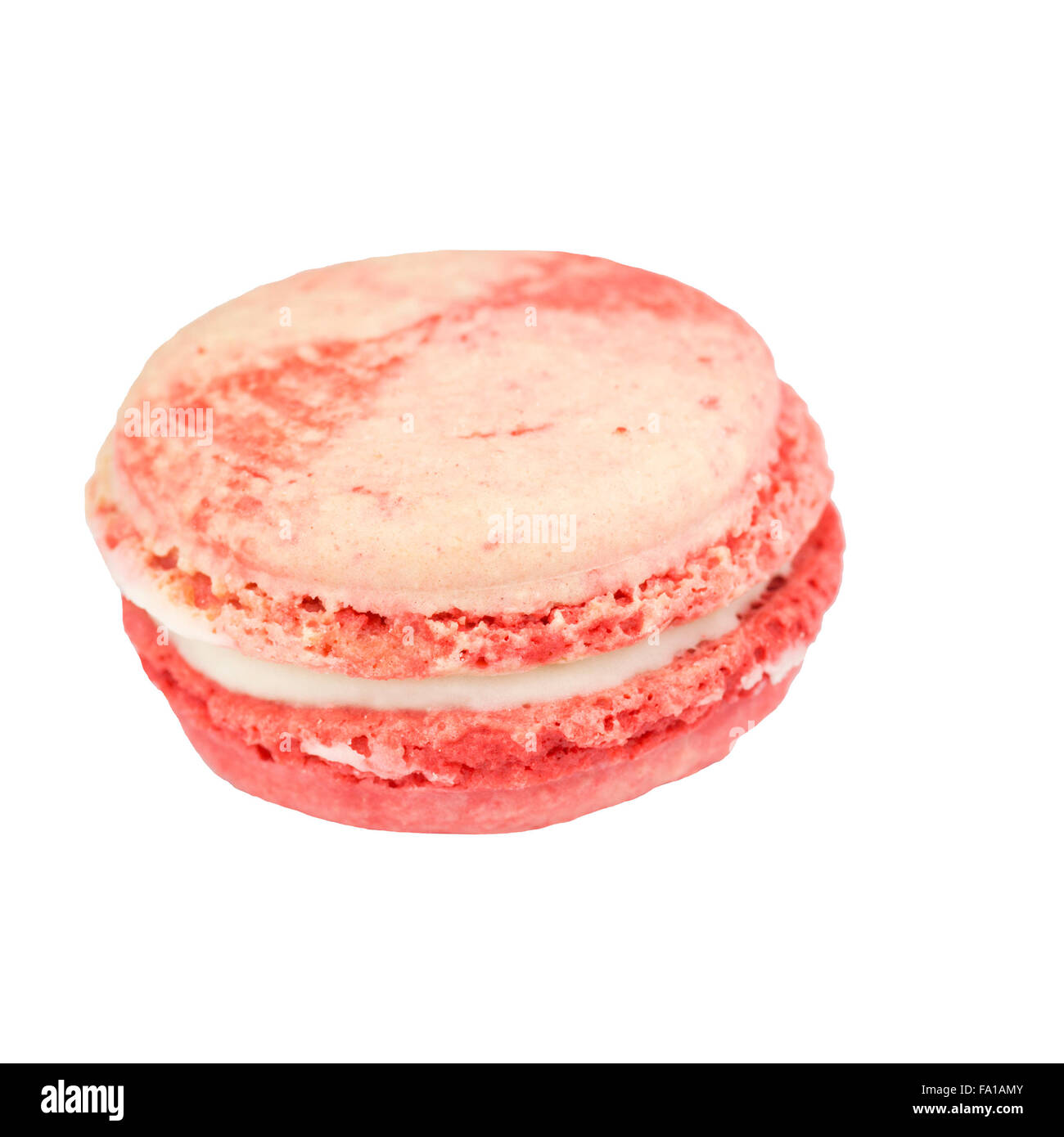 Candy Cane macaron Foto Stock