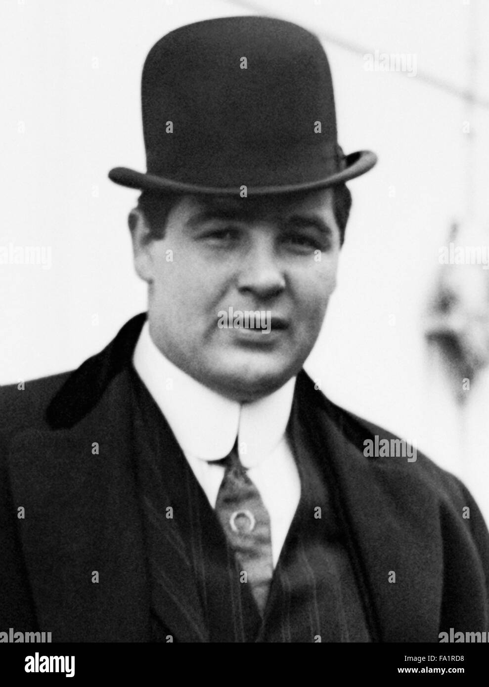 Vintage foto del boxer americano Samuel Berger (1884 - 1925) - il primo Olympic Heavyweight Champion. Berger, con sede a San Francisco, ha vinto la medaglia d'Oro al 1904 St Louis Olympiade a seguito di una illustre carriera amatoriale. Ha girato il professionista dopo aver vinto le Olimpiadi ma solo lottato per due anni prima di uscire l'anello. Foto Stock