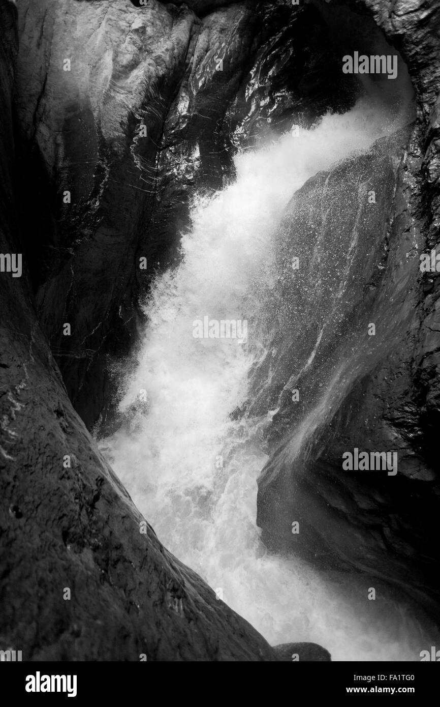 Cascate di Trümmelbach, Lauterbrunner. La Svizzera. Foto Stock