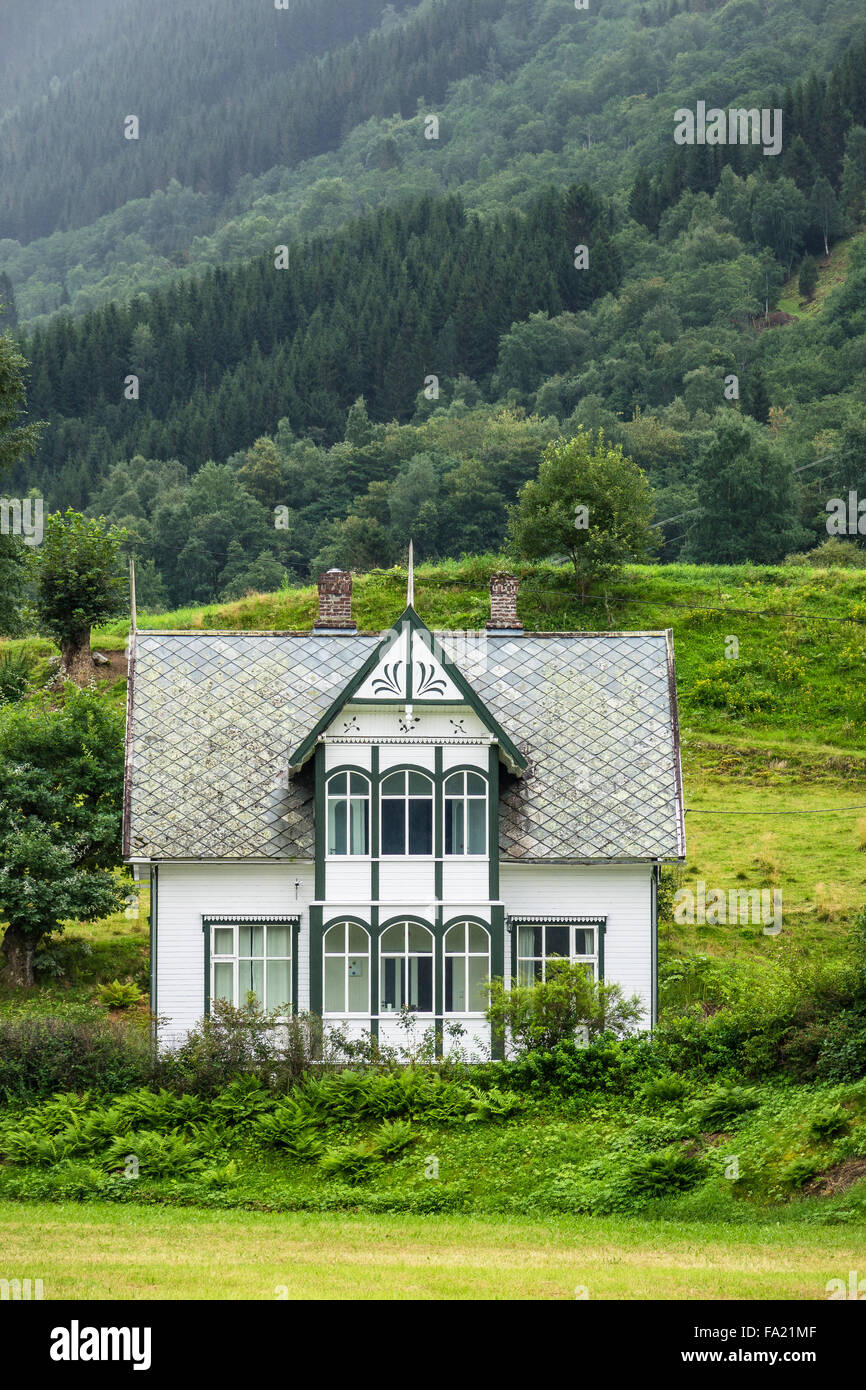 Una casa in Norvegia Foto Stock