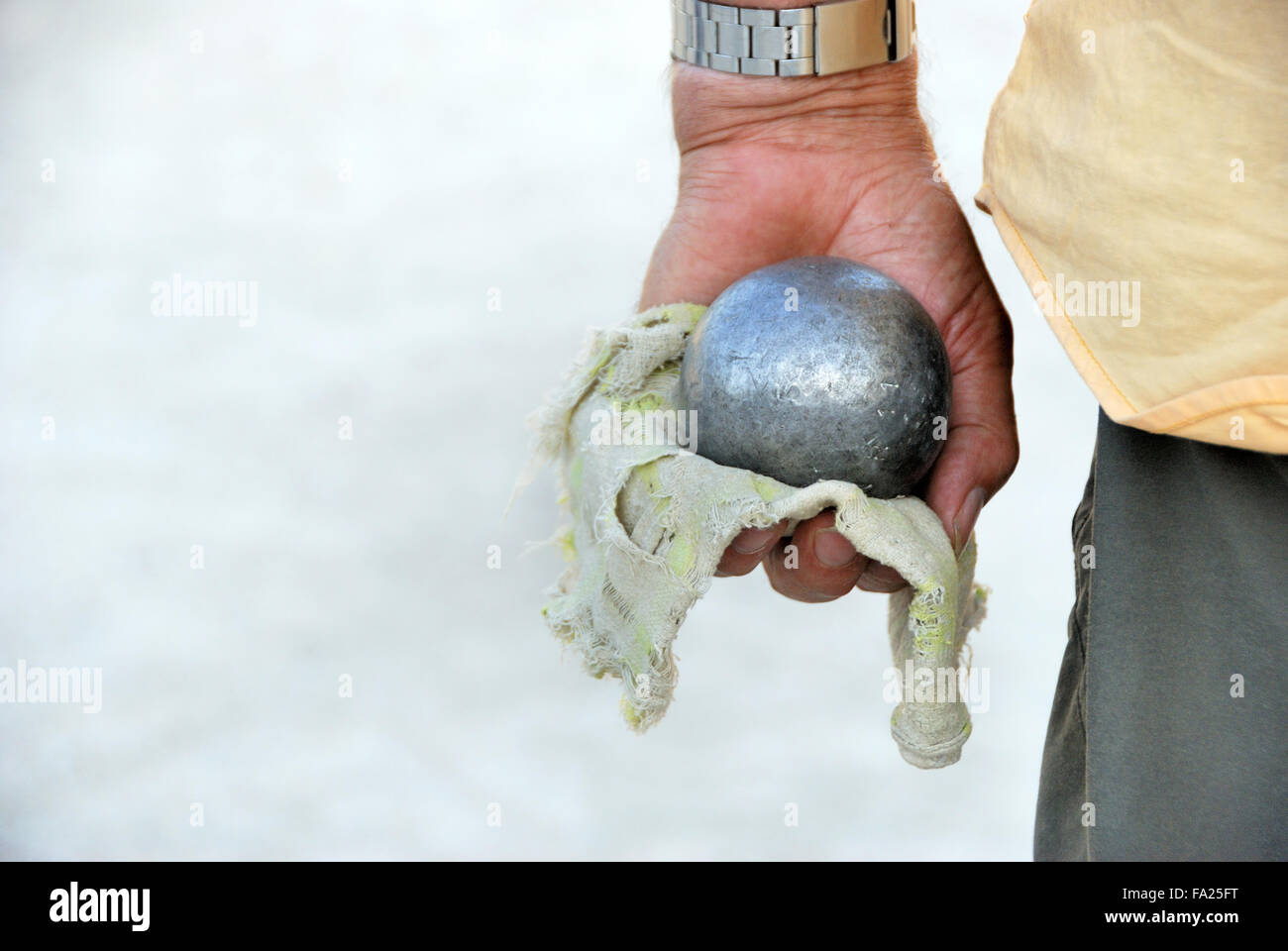 Riproduzione di jeu de boules in Francia,l'Europa Foto Stock