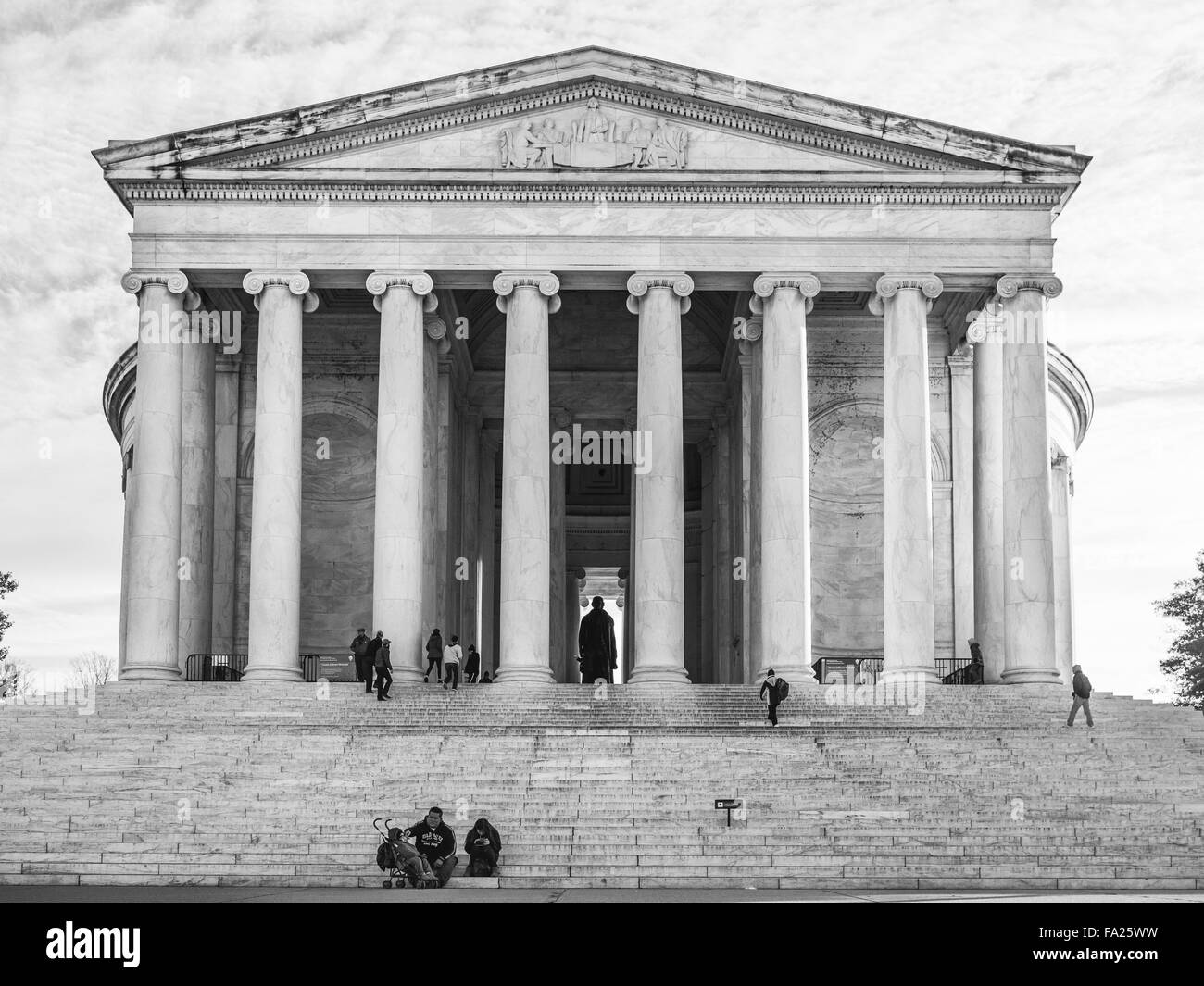 Washington DC, Stati Uniti d'America - 1 gennaio 2015. Il Thomas Jefferson Memorial è un memoriale presidenziale a Washington D.C. Foto Stock