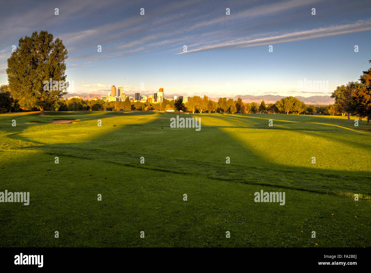 Denver City Park Campo da Golf Foto Stock