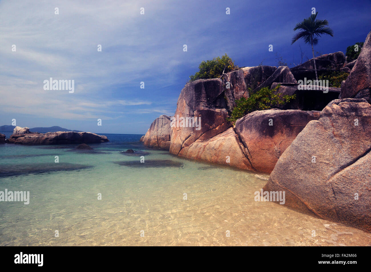 Hudson (Coolah) Isola, Family Islands National Park, vicino a Mission Beach, Queensland, Australia Foto Stock