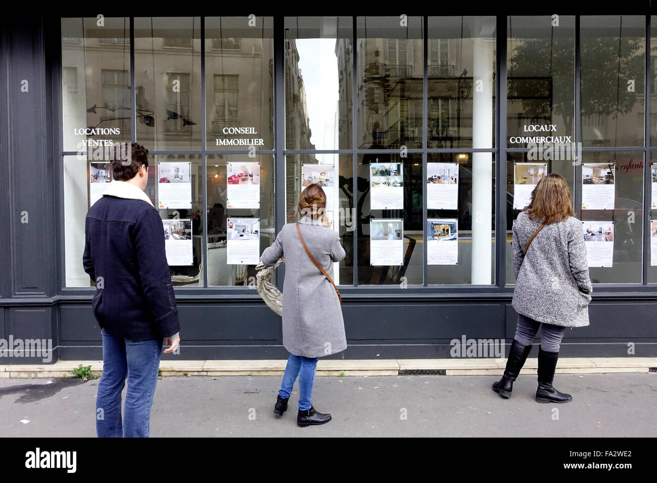 Agenzia immobiliare. Foto Stock