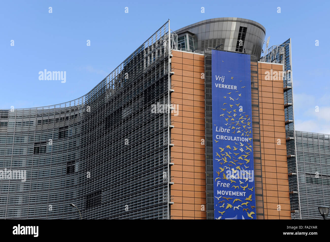 Commissione europea,edificio Berlaymont,Rond Point Schuman ,Bruxelles,Belgio,Lucien De Vattell architetto Foto Stock