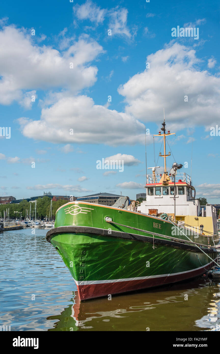 La pesca nave al porto di Bristol ferroviarie e M-Shed Museum, Somerset, Inghilterra, Regno Unito Foto Stock