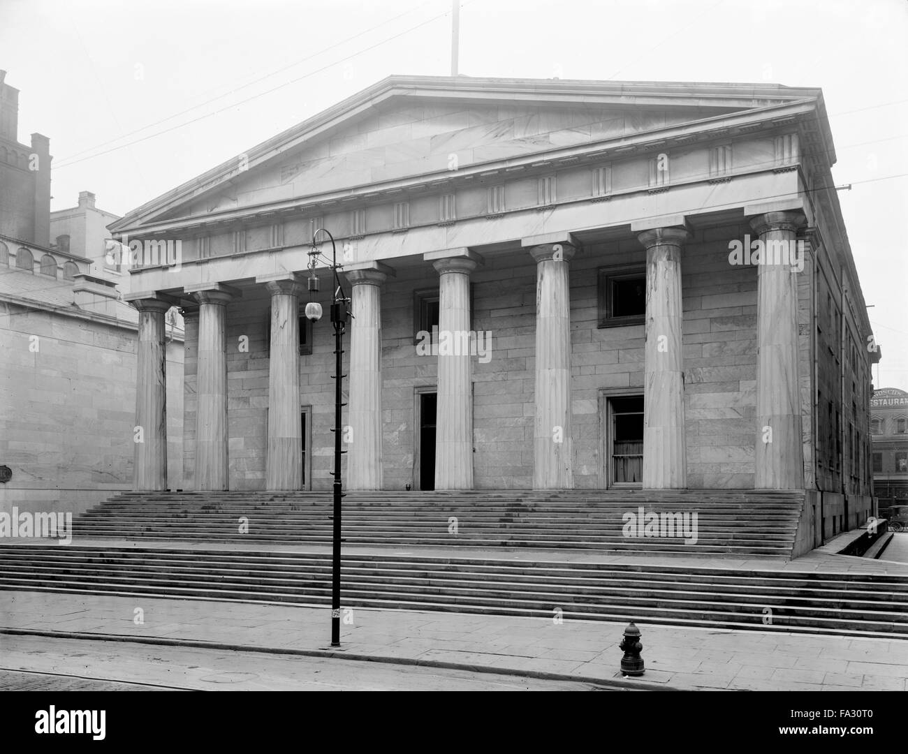 La seconda banca degli Stati Uniti, Philadelphia, Pennsylvania, USA, circa 1905 Foto Stock