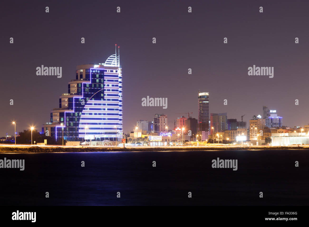 Architettura moderna a Manama, Bahrain Foto Stock