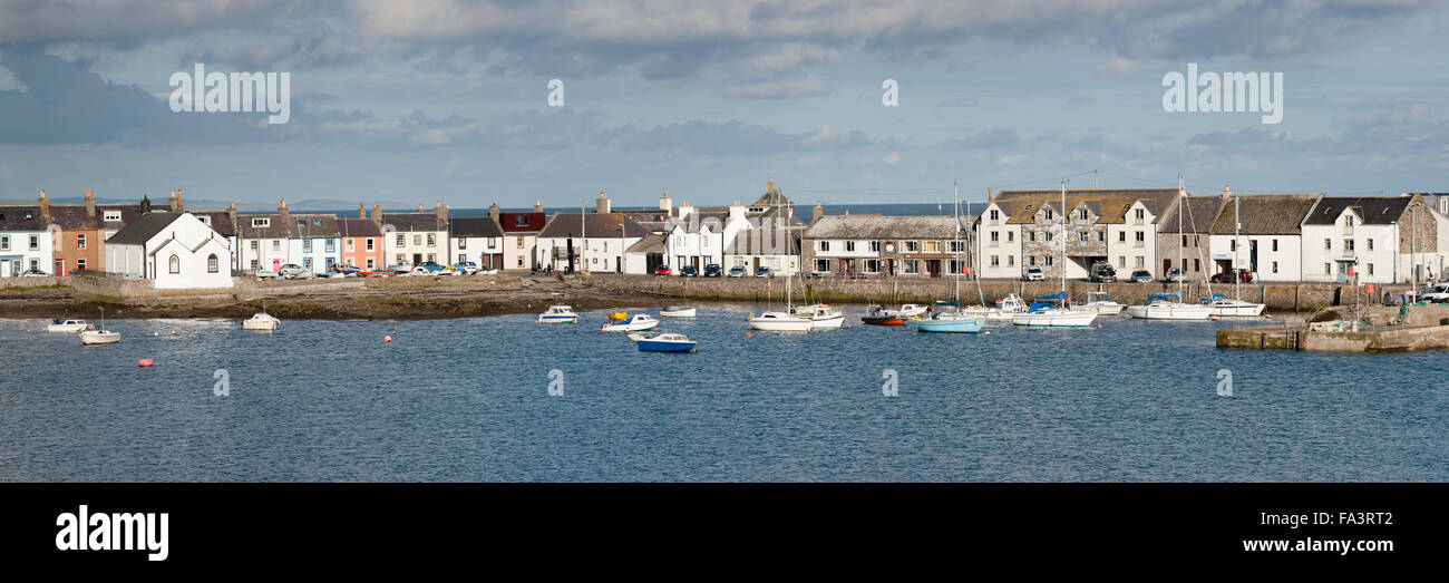 Vista del porto, Isola di Whithorn, Dumfries and Galloway, Scotland, Regno Unito Foto Stock