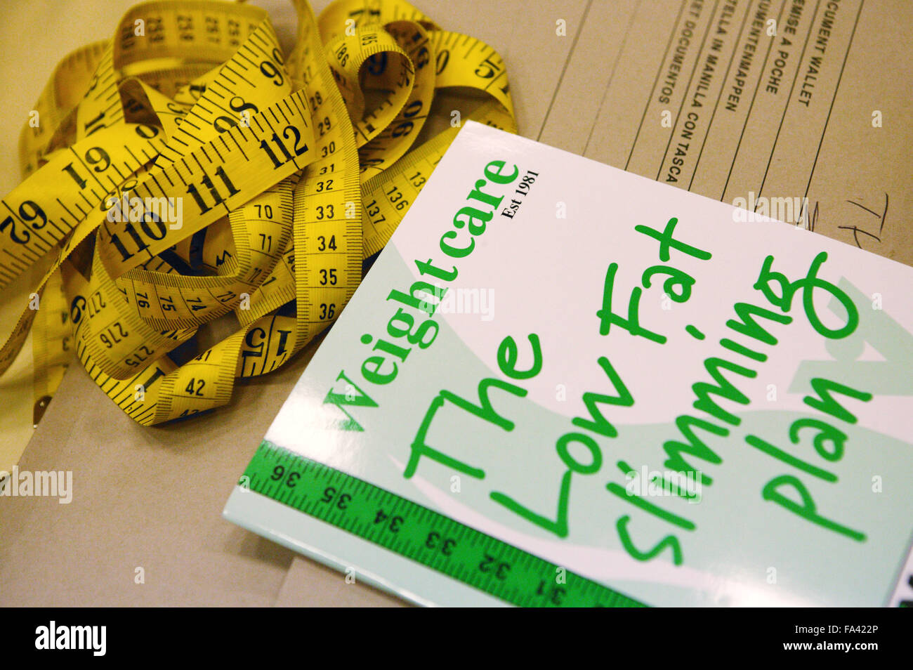 Metro a nastro e dimagrimento libro, Foto Stock