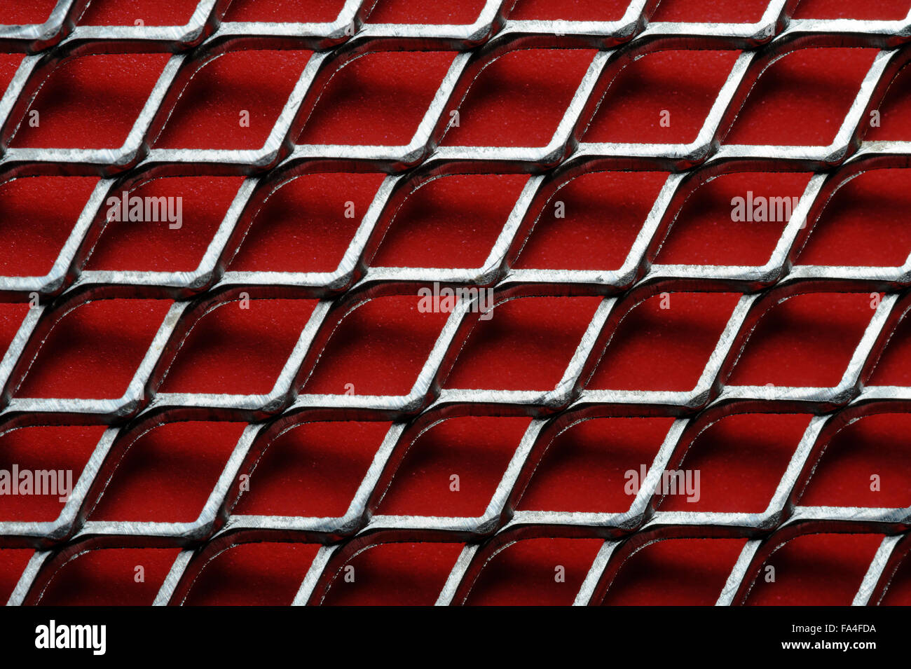 Macro dettaglio di lega morbida, maglie piccole materiale. Foto Stock