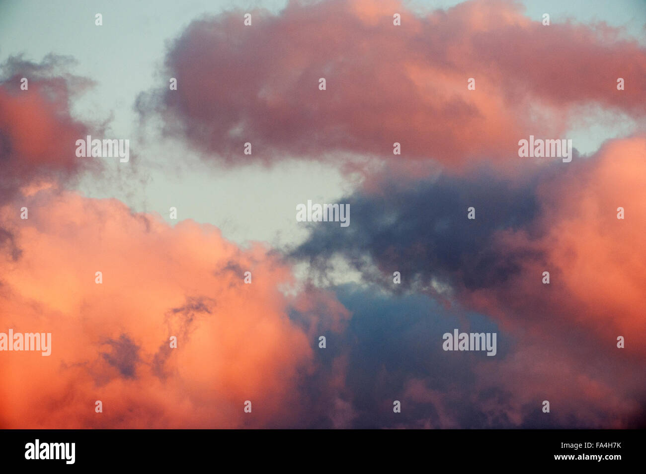Nubi di tramonto Foto Stock