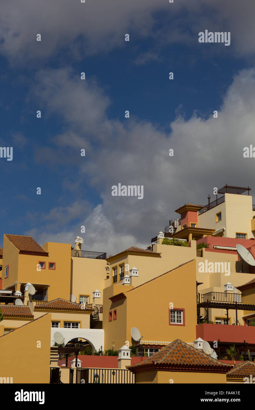 Case di Spagnolo Tenerife Foto Stock
