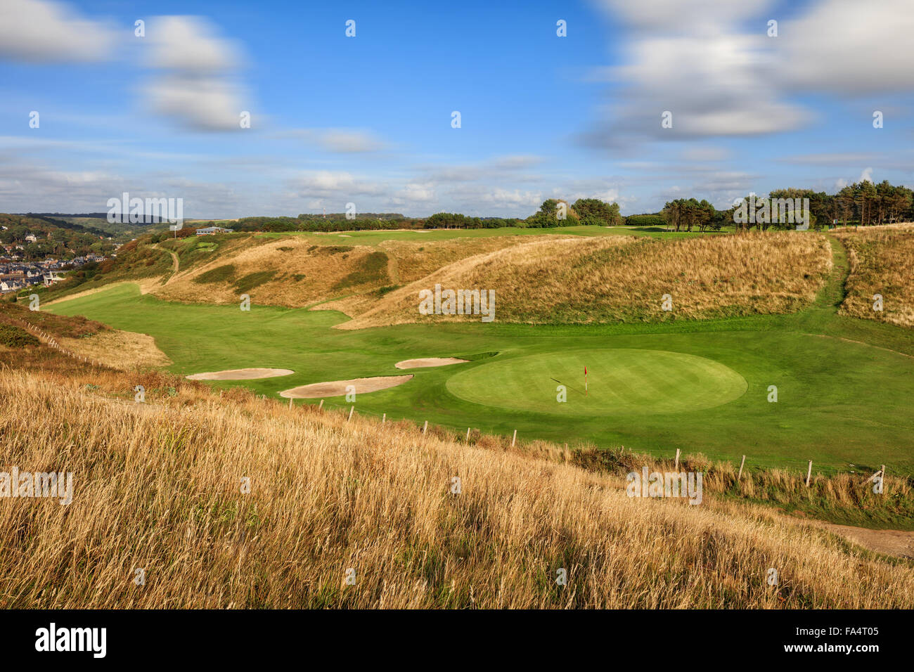 Campo da golf in montagna Foto Stock