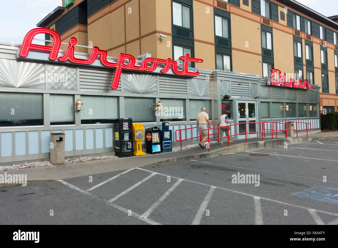 Aeroporto diner Manchester New Hampshire Foto Stock