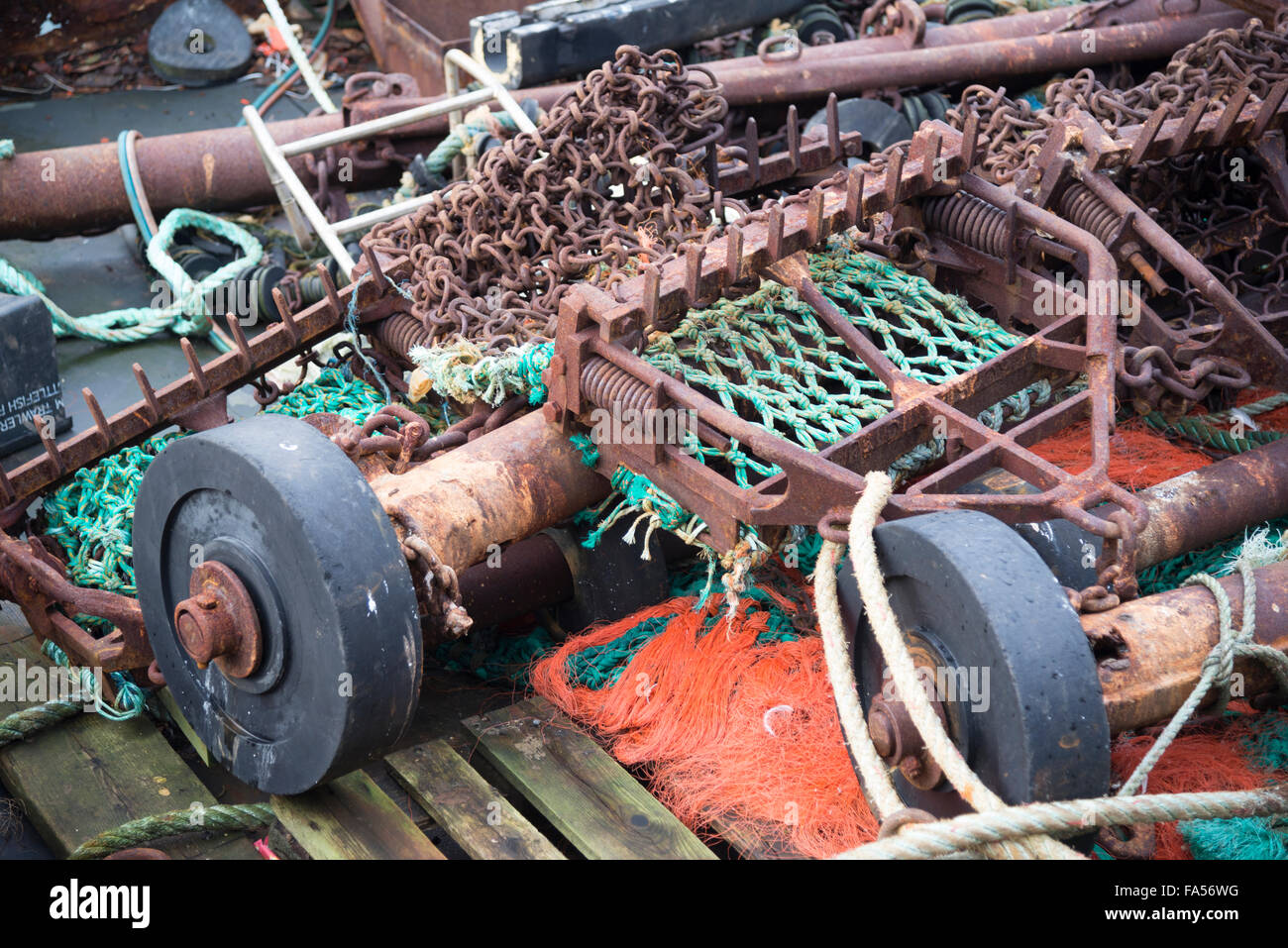 Junk in barca Brixham (Impostazione per serie tv "Pesci Città") Foto Stock