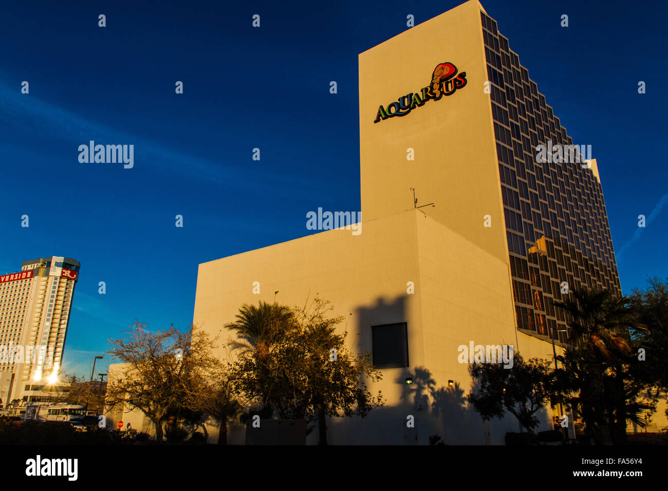 L'Aquarius Hotel Casino in Laughlin Nevada Foto Stock