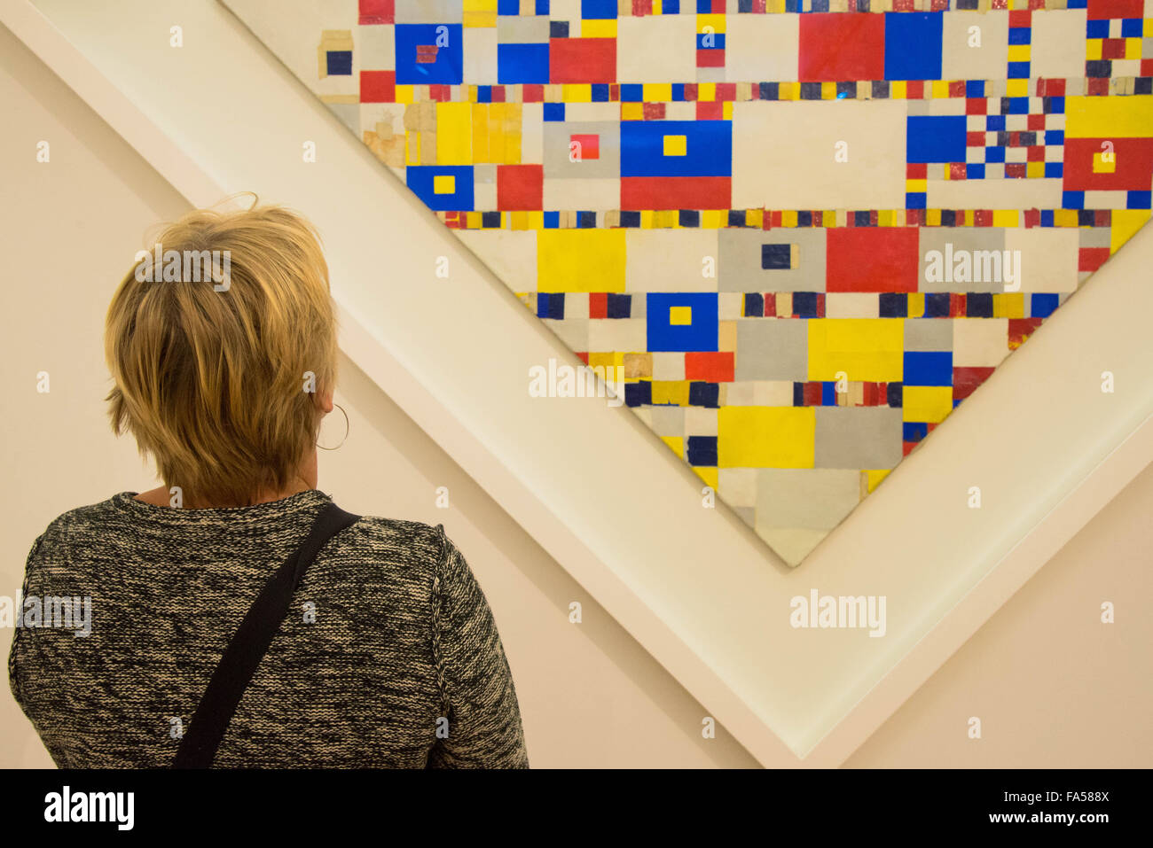 Boogie woogie pittura in gemeente museum den Haag Holland Foto Stock