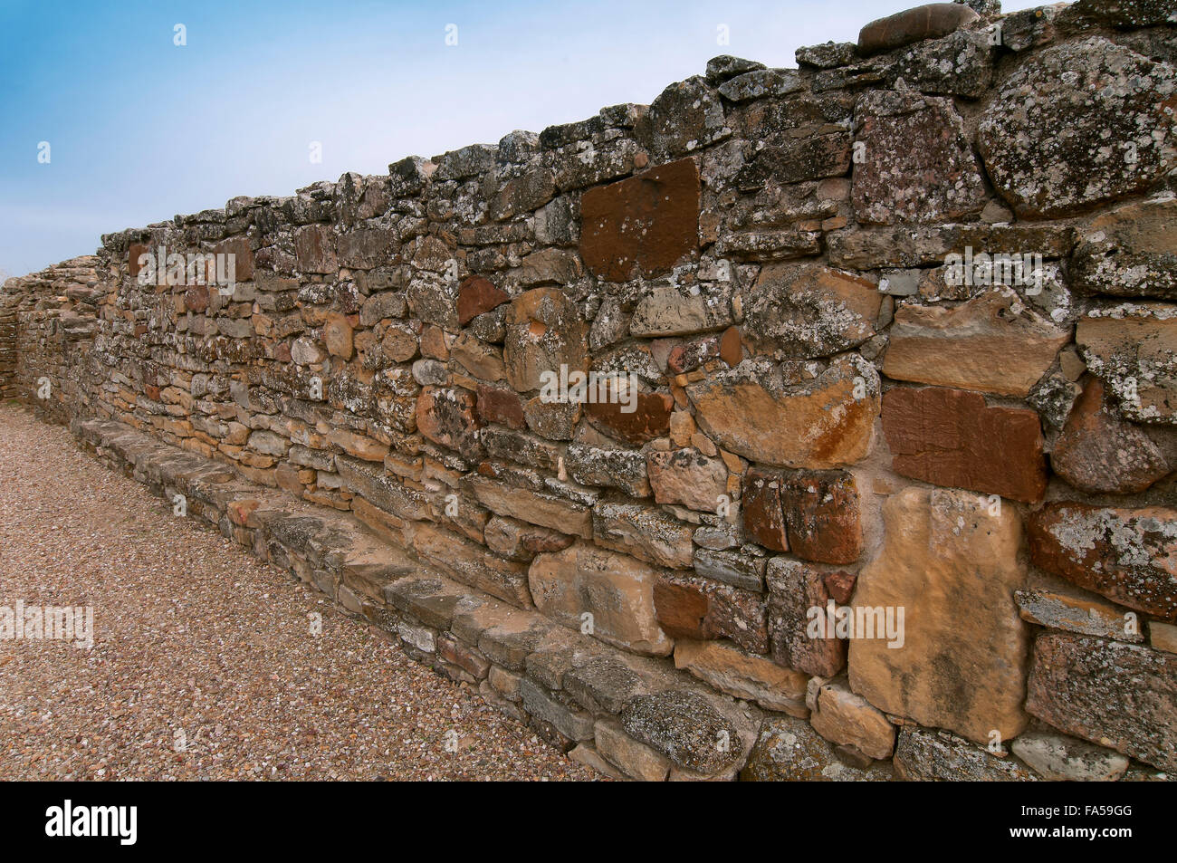 Romano città iberica di Castulo, pareti, Linares, Jaen provincia, regione dell'Andalusia, Spagna, Europa Foto Stock