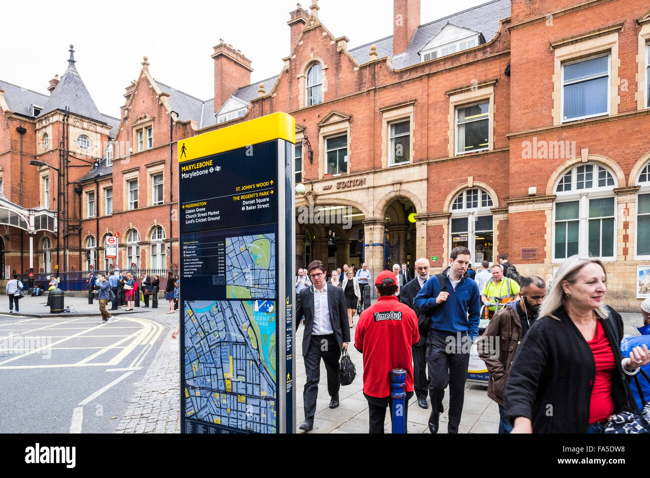 Marylebone stazione ferroviaria, London, England, Regno Unito Foto Stock