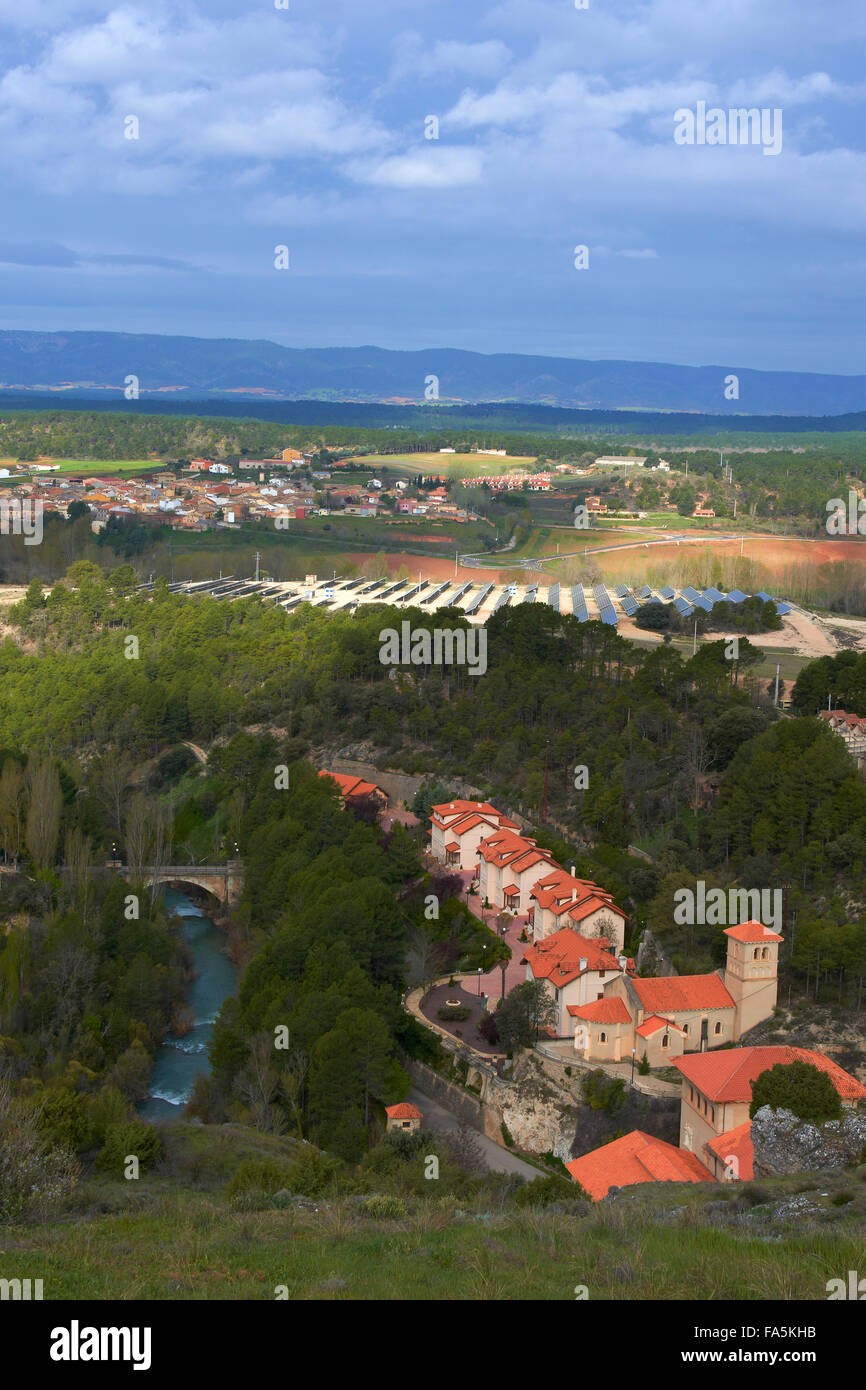 Villalba de la Sierra, Salto de Villalba, Jucar River, Serrania de Cuenca parco naturale, Provincia Cuenca, Castilla La Mancha, Spa Foto Stock
