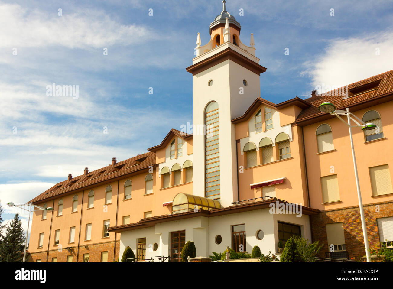 Vecchio edificio nella città di Leon in Spagna Foto Stock
