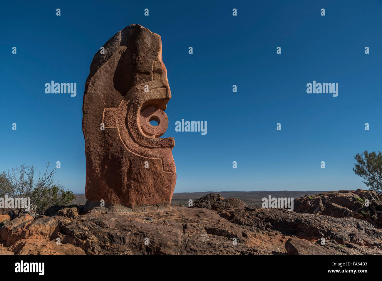Sculture del Living Desert in broken hill nsw australia Foto Stock