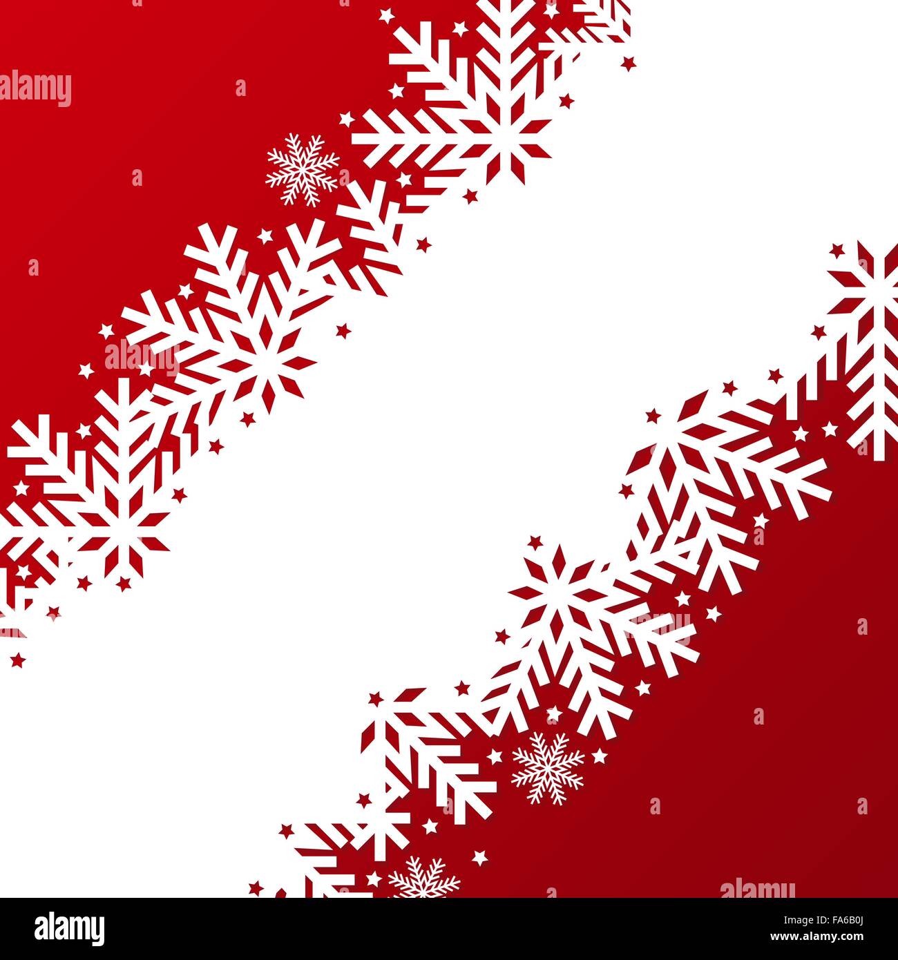 Abstract sfondo di Natale fatto di fiocchi di neve e stelle per il vostro design Illustrazione Vettoriale