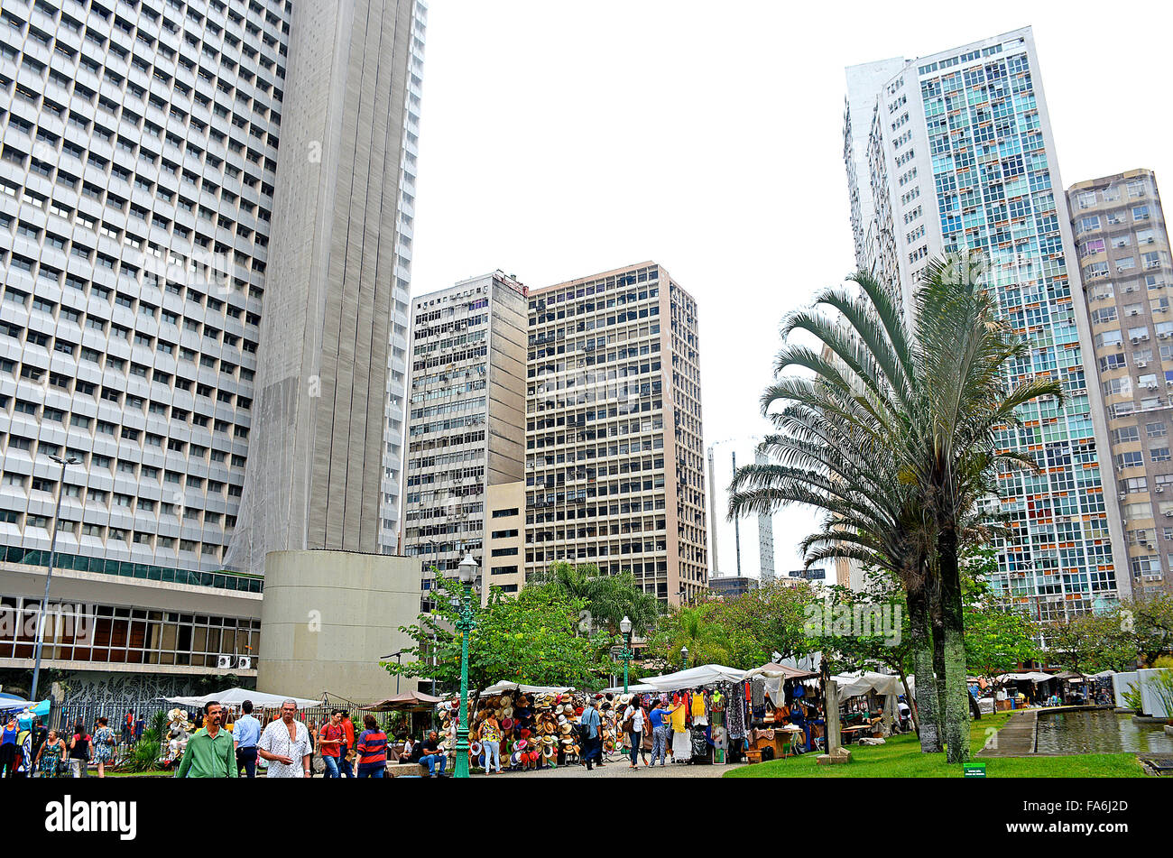 Quartiere degli affari Carioca square centro di Rio de Janeiro in Brasile Foto Stock