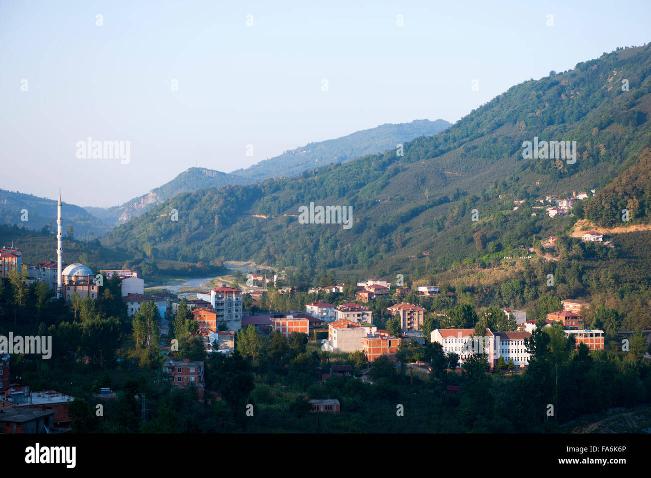 Türkei, westliche Schwarzmeeküste, Provinz Ordu, Catalpinar, typische Schwarzmeerlandschaft Foto Stock