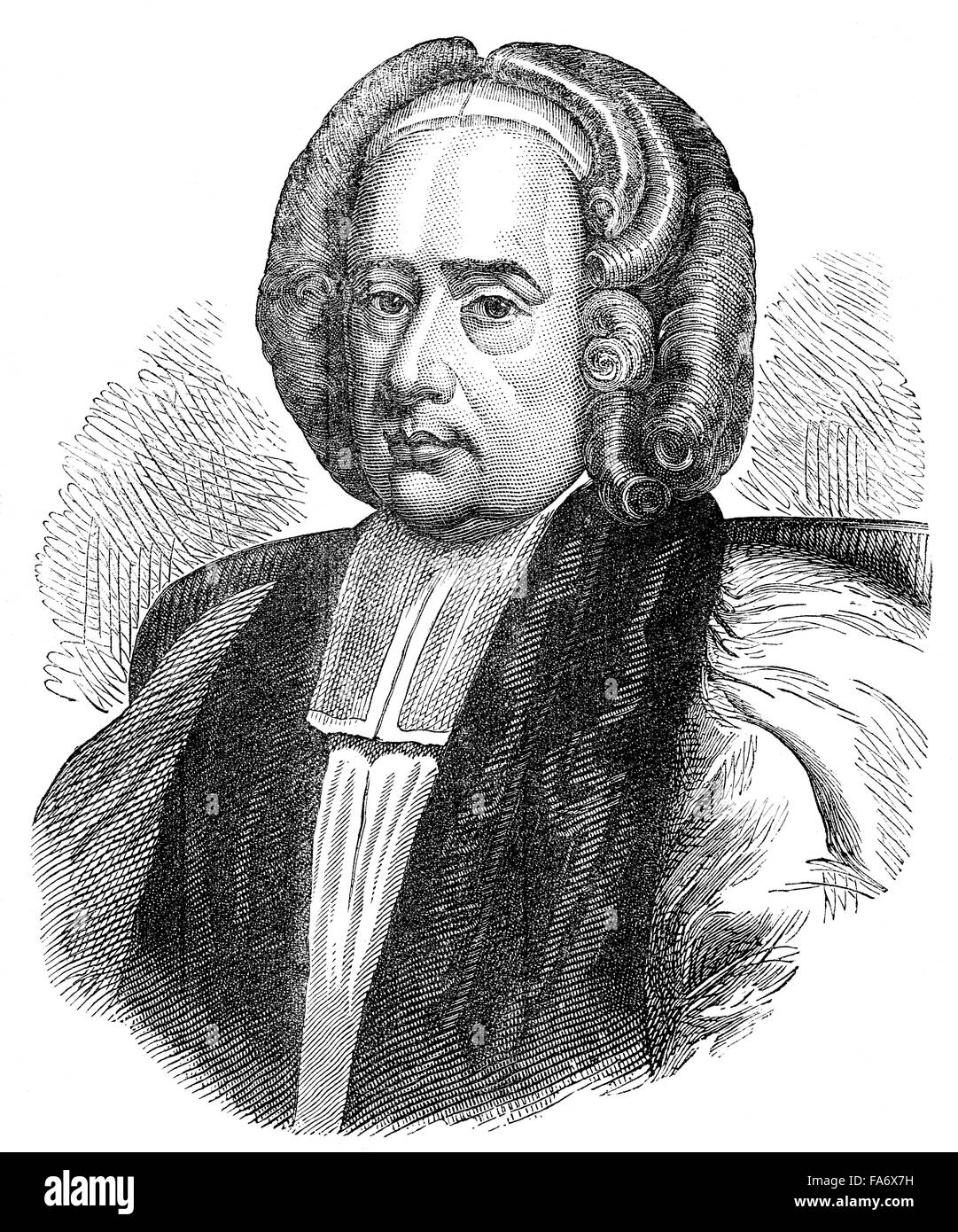 Joseph Butler, 1692-1752, un vescovo inglese, teologo apologeta e filosofo, Foto Stock