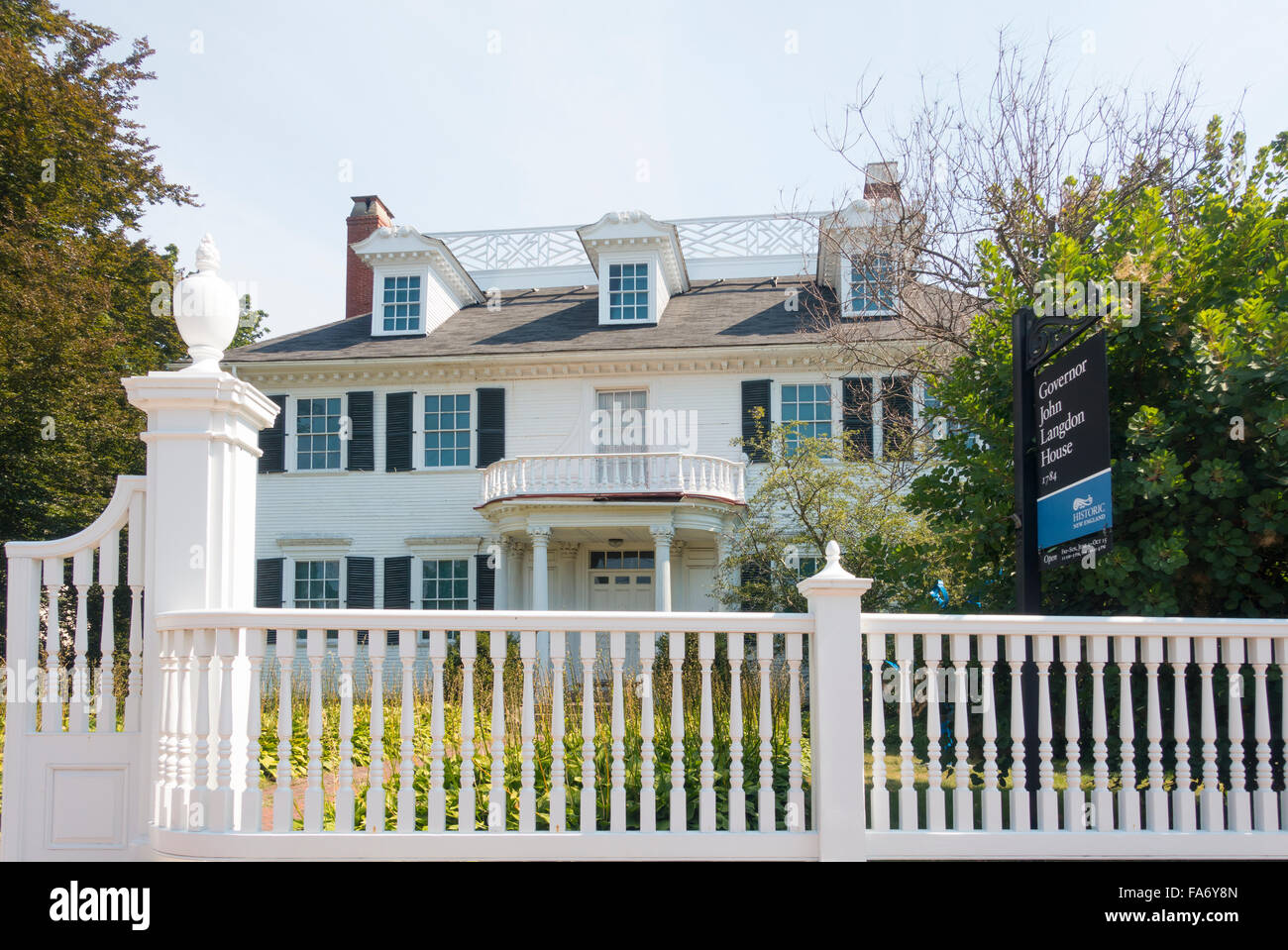 Langdon House Portsmouth NH Foto Stock