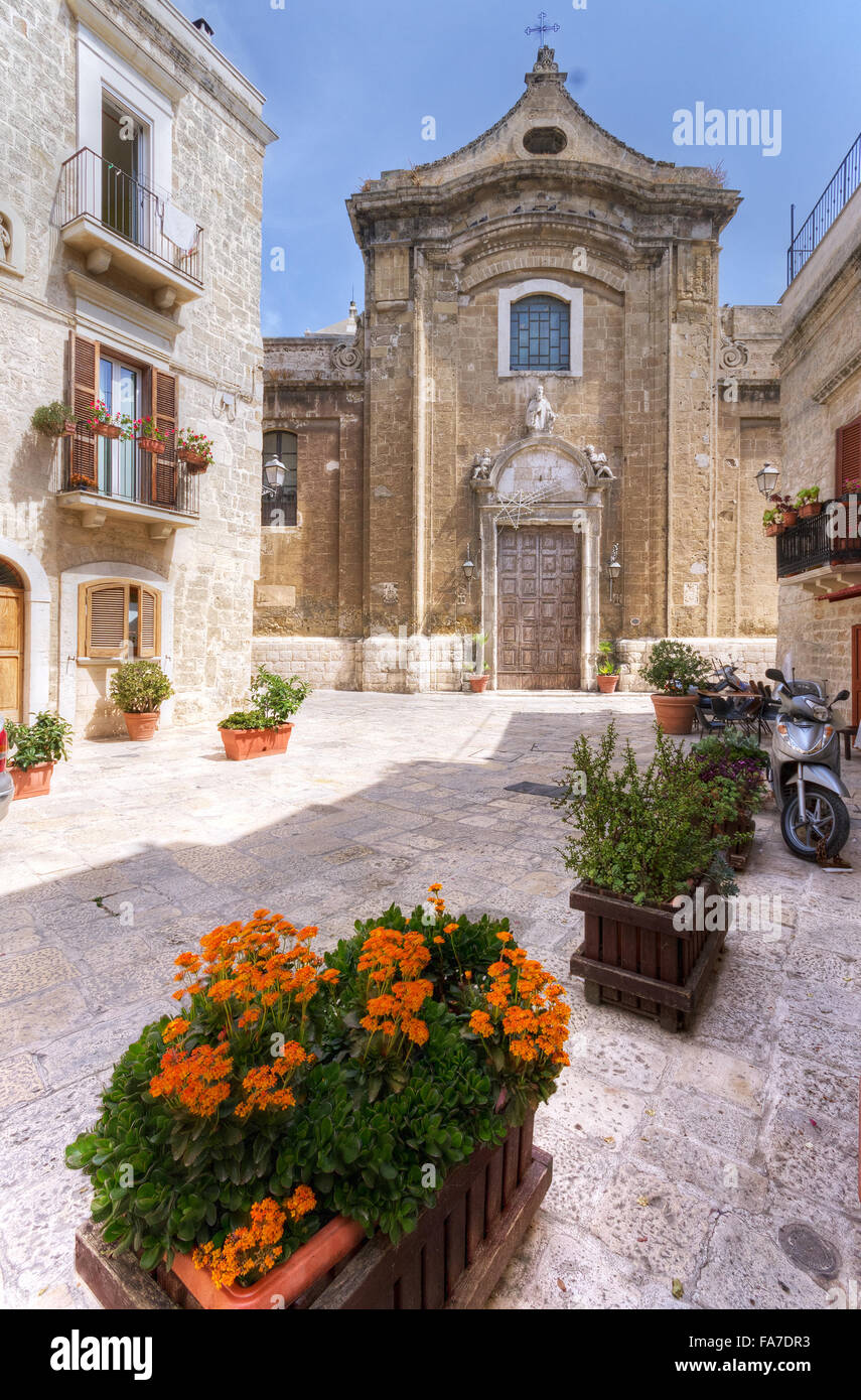 L'Italia, Puglia, Bari, la chiesa di Santa Maria degli Angeli nella città vecchia Foto Stock