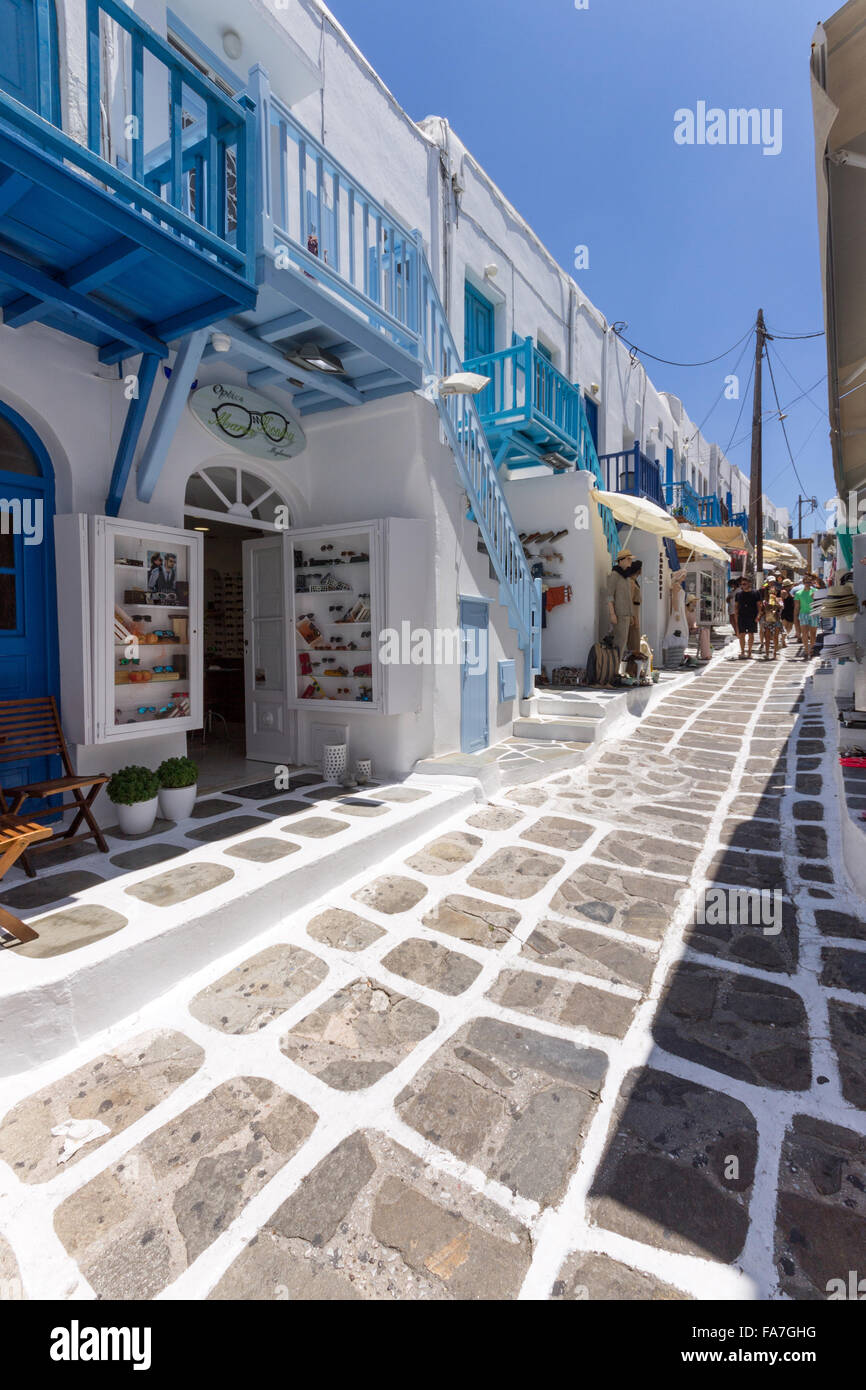 Grecia Cicladi, Mykonos isola, la città di Mykonos Foto Stock