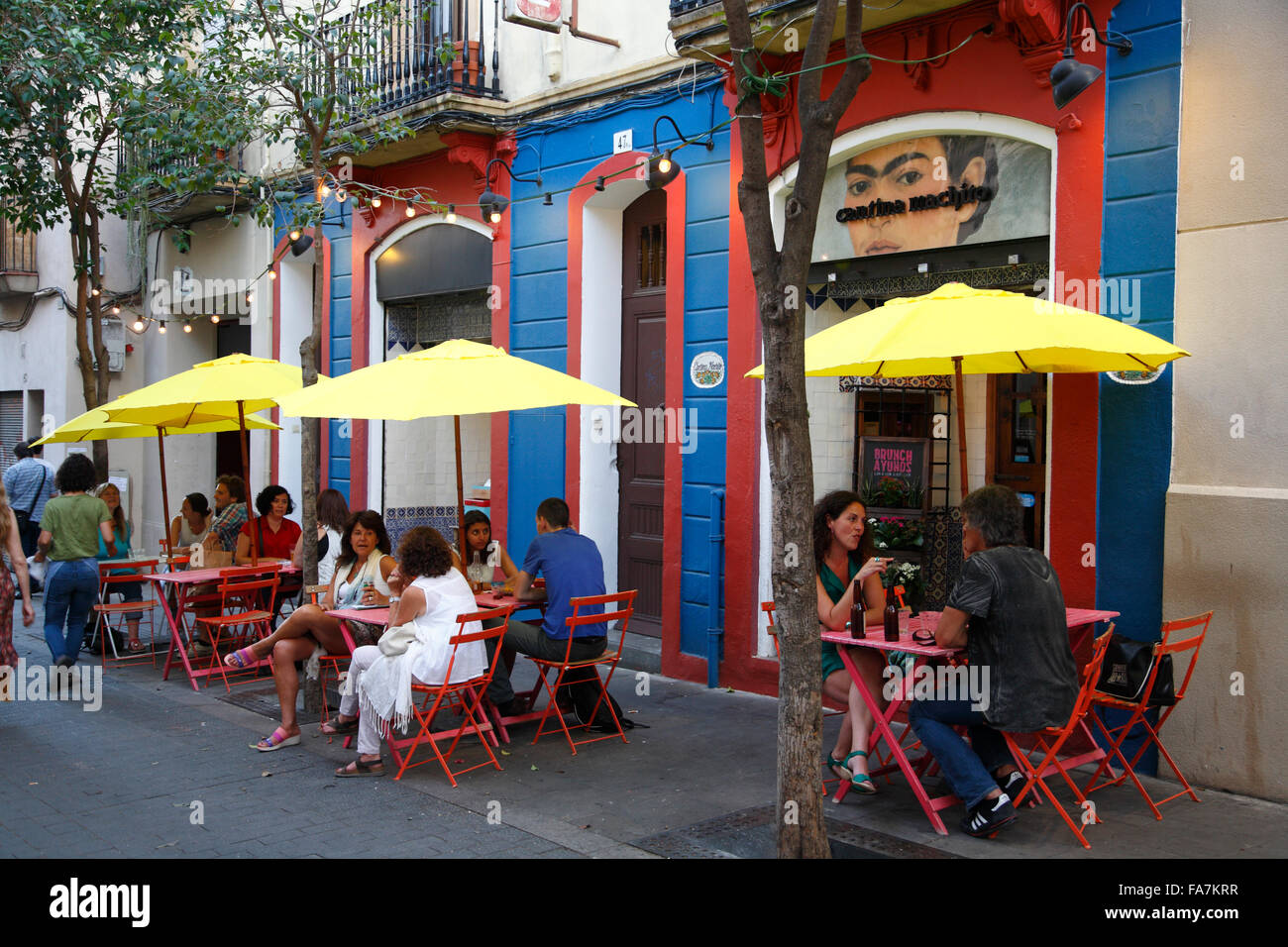 Bar messicano, Gracia, Barcellona, Spagna, Europa Foto Stock