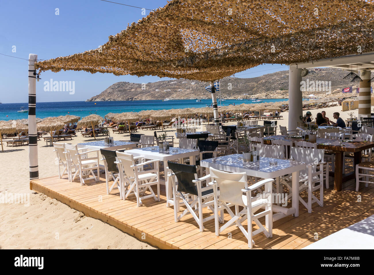 Grecia Cicladi Mykonos Isola La Spiaggia Di Elia