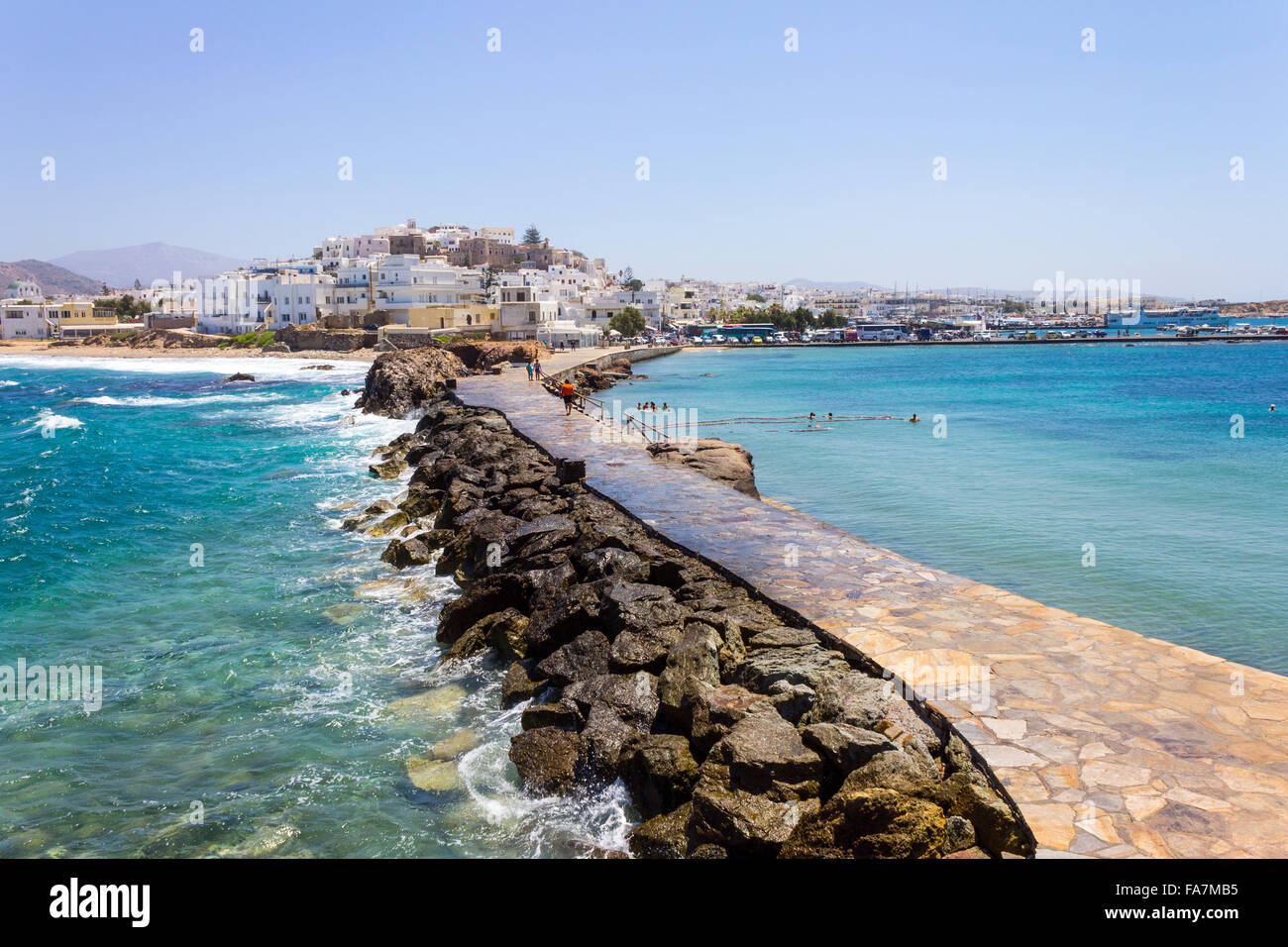 Grecia CICLADI Naxos Chora, paesaggio Foto Stock