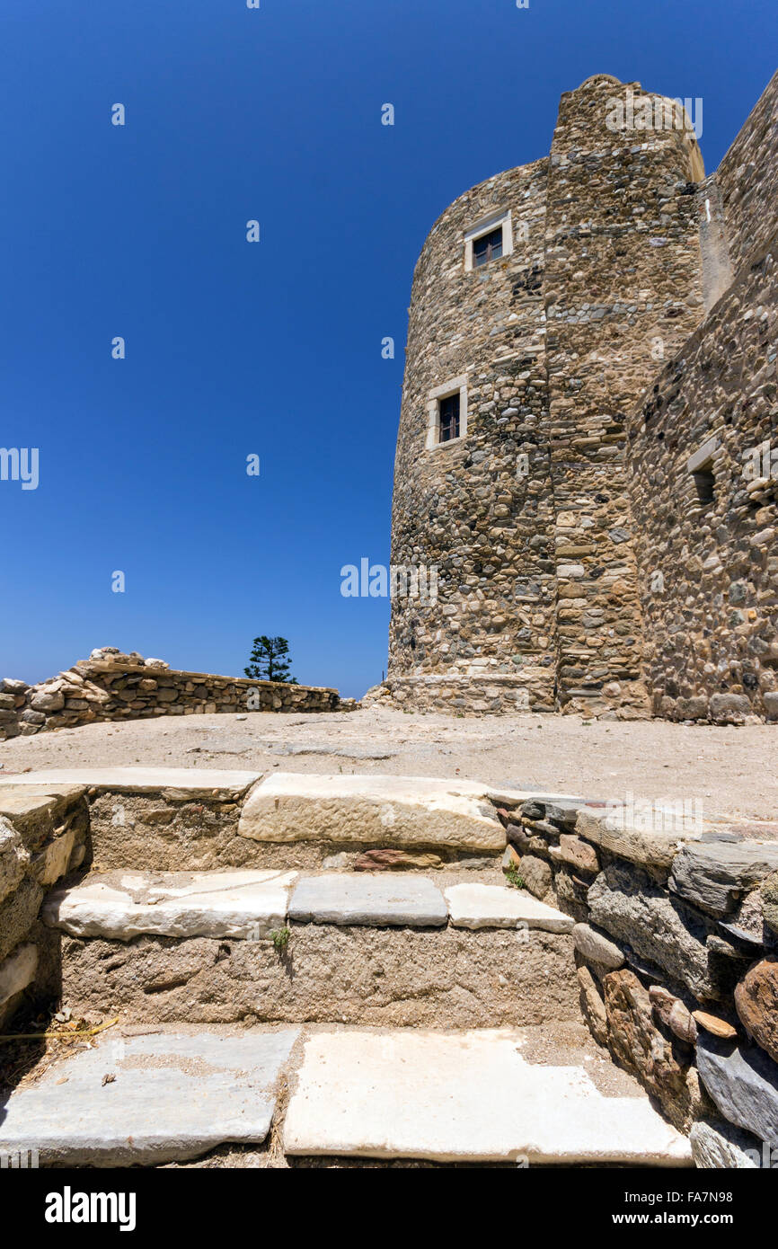 Grecia Cicladi, Naxos, Castello veneziano Foto Stock